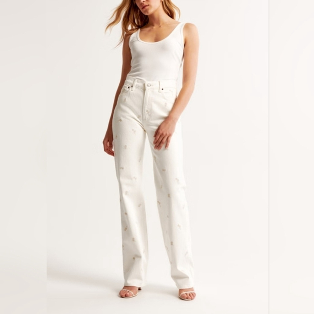 Abercrombie & Fitch 90s Straight Ultra High Rise Jeans 33 16L